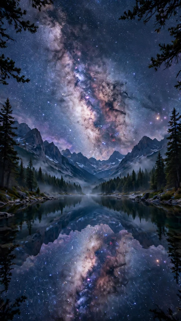 Galaxy Aesthetic: 12 Cosmic Galaxy Wallpaper Ideas 7 Galaxy Aesthetic galaxy reflection lake wallpaper