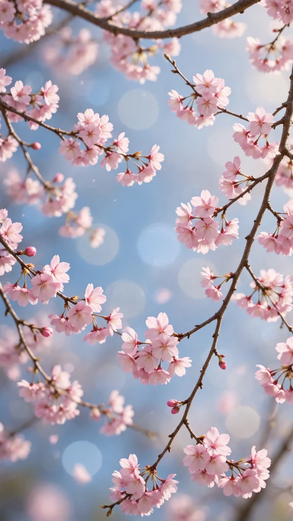 17 Beautiful wallpapers for tablets Free Download 1 Cherry blossom branches in full bloom against spring sky