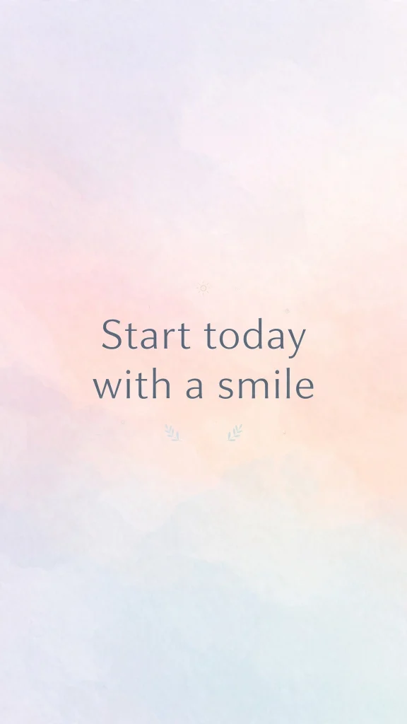 pastel gradient quote wallpaper backgrounds quotes start today with a smile