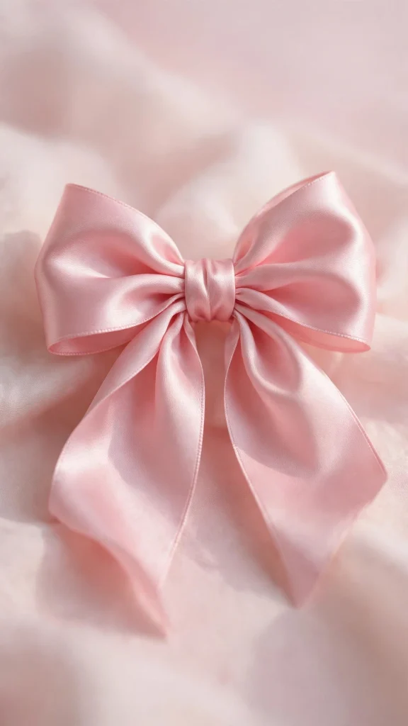 Bow Wallpaper: 17 Elegant Ribbon Designs 1 pink satin bow soft pastel background bow wallpaper
