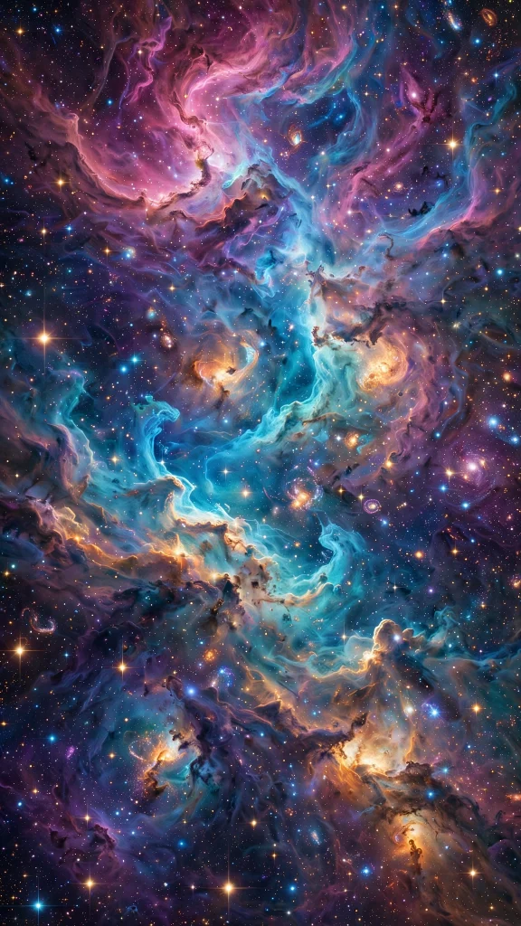 8K Wallpaper: 17 Ultra Detailed Designs 13 colorful galaxy nebula detailed stars 8k wallpaper