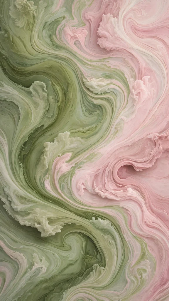 17 Fresh wallpaper pink and green for Your Phone 2 matcha green and rose pink marble swirls