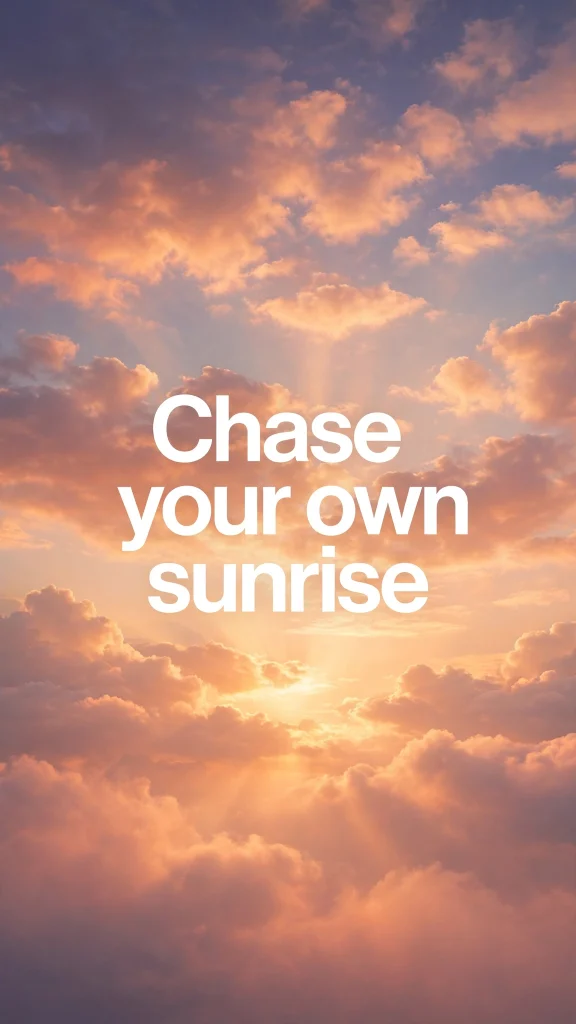 sunrise quote wallpaper backgrounds quotes chase your own sunrise