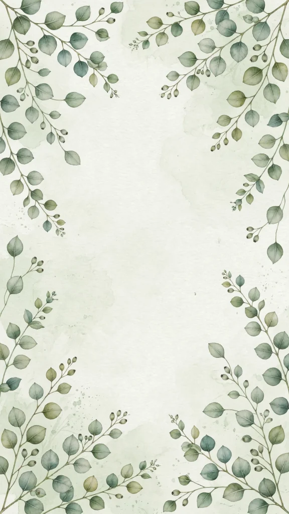 17 Wallpaper Aesthetic iPhone Homescreen Ideas 10 sage green eucalyptus leaves wallpaper