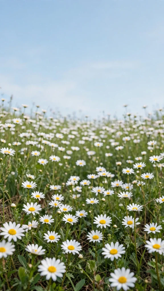 Flower Wallpaper: 17 Beautiful Floral Designs 5 white daisies field flower wallpaper