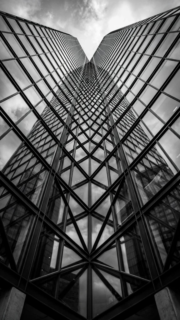 17 Wallpaper Aesthetic Black and White Ideas You'll Love 14 Skyscraper lines architecture wallpaper aesthetic black and white