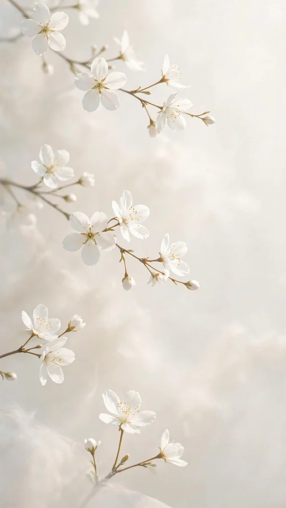 17 Beautiful Wallpaper Backgrounds White for Your Phone 2 white flowers wallpaper background