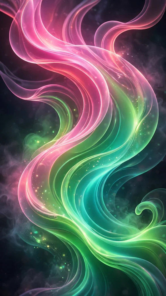 17 Fresh wallpaper pink and green for Your Phone 3 neon pink and green gradient waves