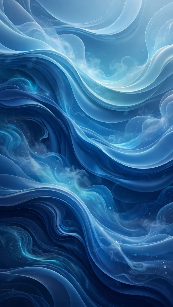 Abstract blue gradient waves digital art wallpaper backgrounds blue