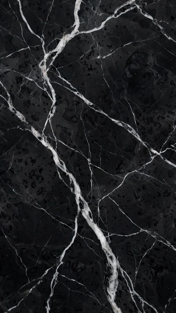 black marble white veins black wallpaper iphone