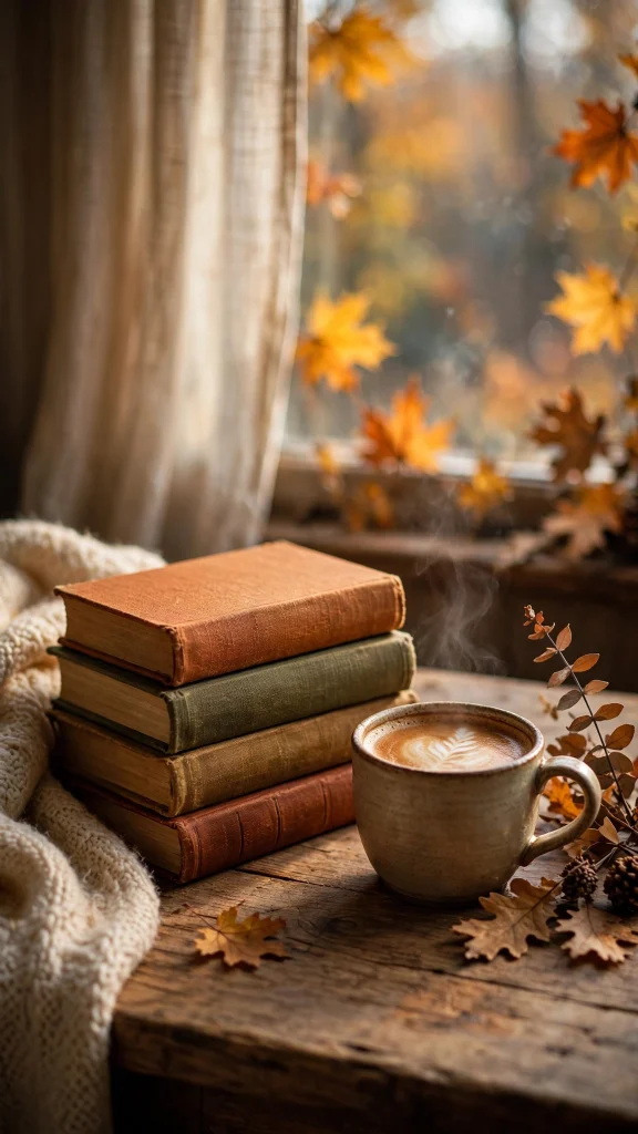 17 Wallpaper Aesthetic iPhone Homescreen Ideas 4 cozy coffee and book aesthetic wallpaper