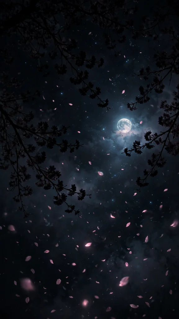 17 Stunning wallpaper pink and black Ideas for Your Phone 6 Pink cherry blossoms on black night sky wallpaper