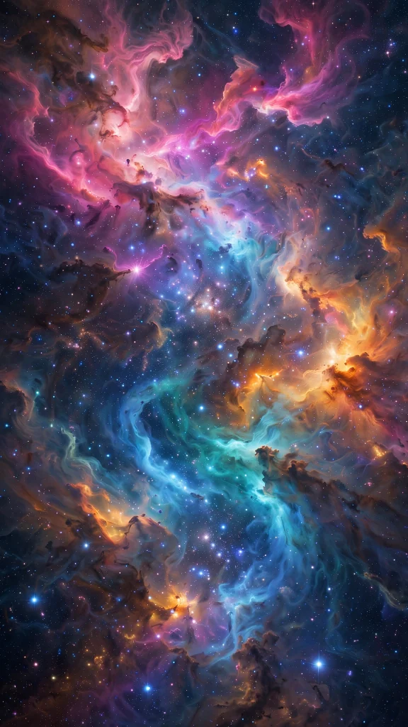 17 Best Wallpaper Backgrounds 4K for Your Screen 6 Colorful galaxy nebula filled with stars