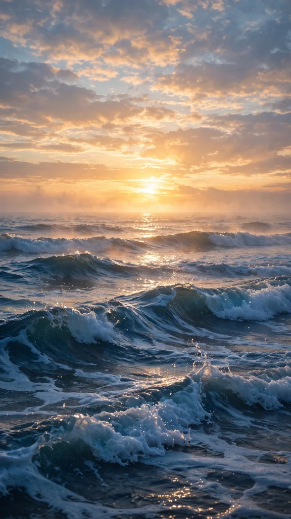 Motivational Wallpaper: 17 Inspiring Designs 2 ocean sunrise waves motivational wallpaper