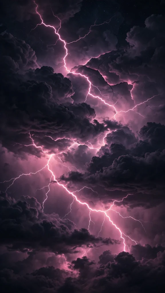 17 Stunning wallpaper pink dark for Your Phone 4 black night sky cracked with glowing pink lightning bolts