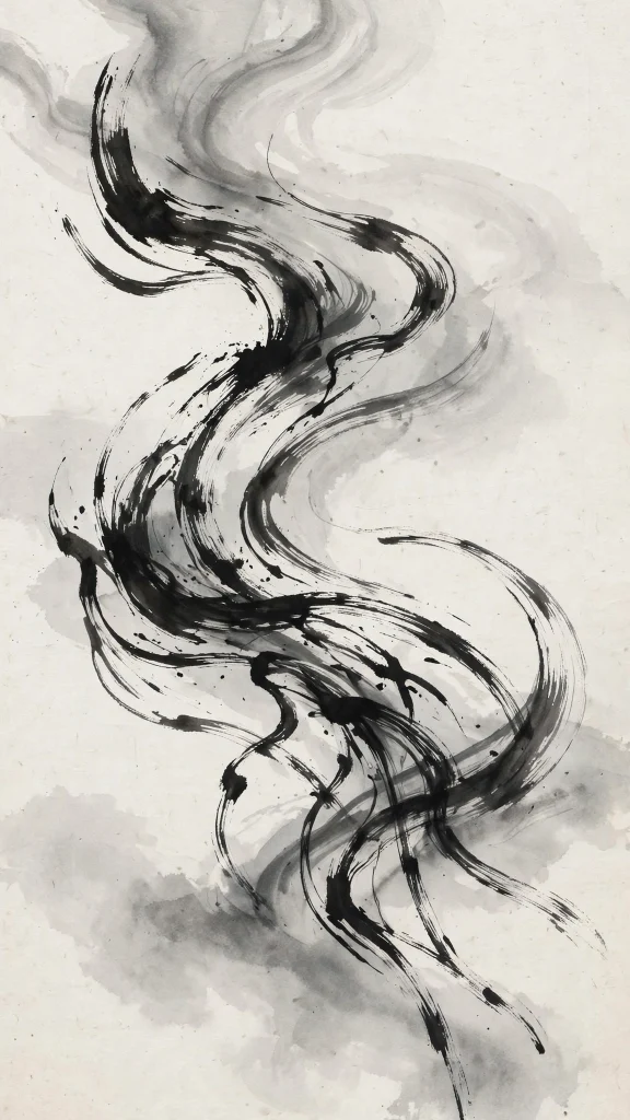 17 Wallpaper Aesthetic Black and White Ideas You'll Love 10 Ink wash abstract art wallpaper aesthetic black and white
