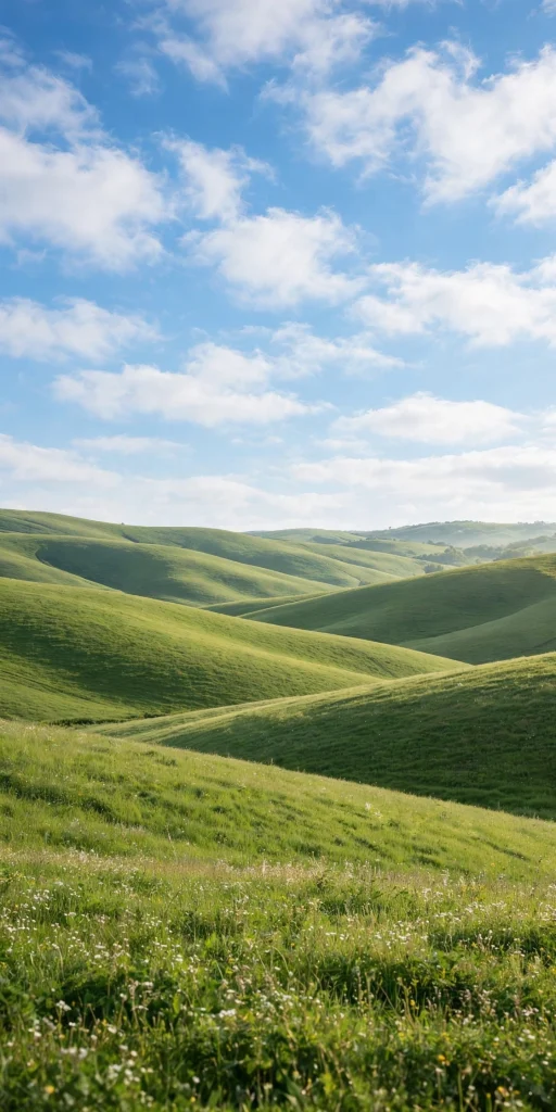 17 wallpaper backgrounds green for a fresh screen look 3 Rolling green hills under blue sky