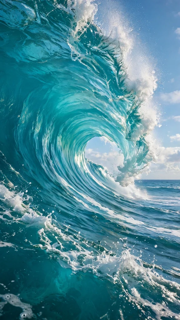 17 Best Wallpaper Backgrounds 4K for Your Screen 2 Giant turquoise ocean wave curling