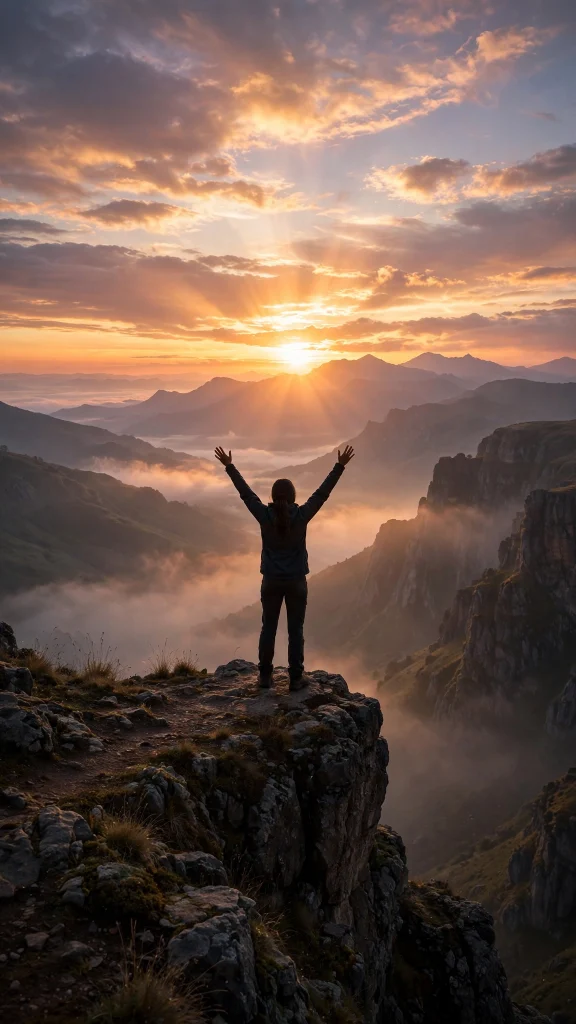 Motivational Wallpaper: 17 Inspiring Designs 6 person on cliff edge sunrise motivational wallpaper