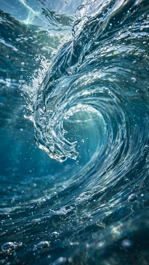 8K Wallpaper: 17 Ultra Detailed Designs 14 ocean wave macro curl crystal 8k wallpaper
