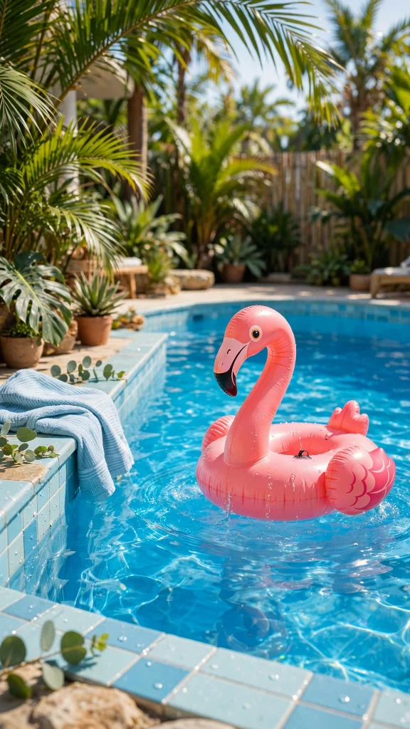 17 Best Wallpapers Summer to Try Right Now 5 pool flamingo float summer wallpaper