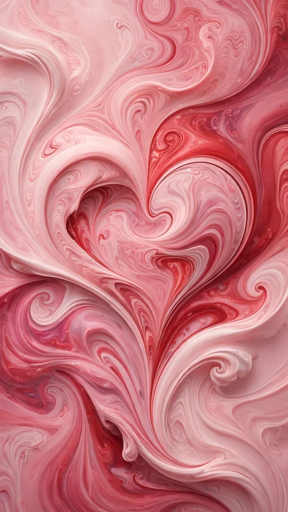 17 Best wallpaper iphone love for Your Phone 6 Romantic pink and red abstract fluid swirls, silky marbled paint art