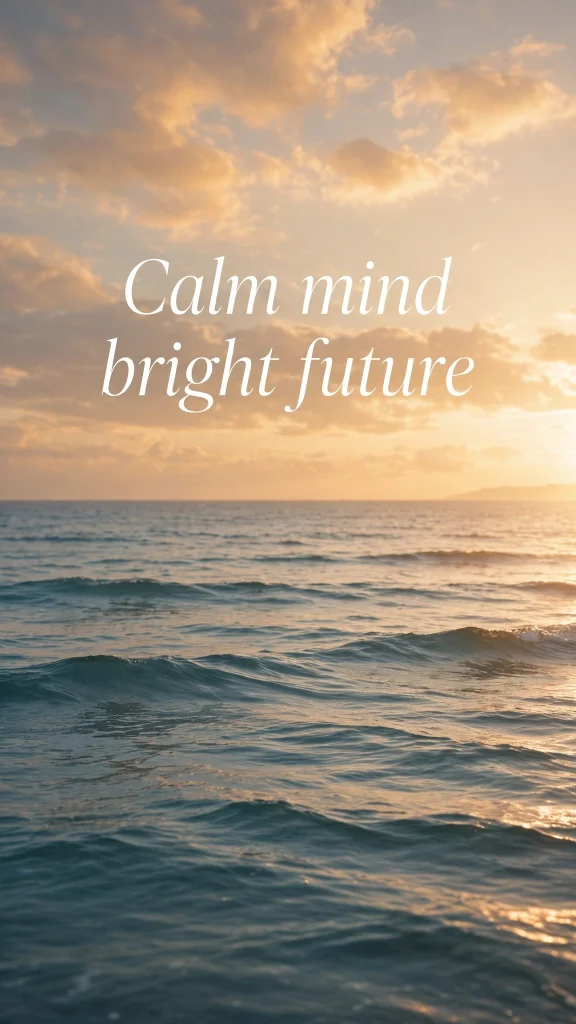 ocean waves quote wallpaper backgrounds quotes calm mind bright future