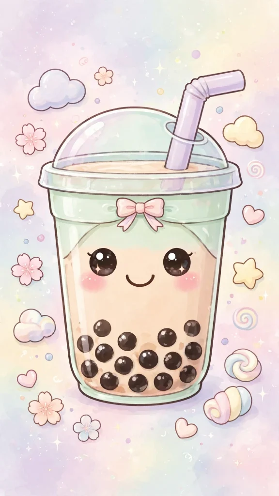 Kawaii Wallpaper: 17 Cute Designs for Your Phone 5 smiling frog with lily pad kawaii wallpaper