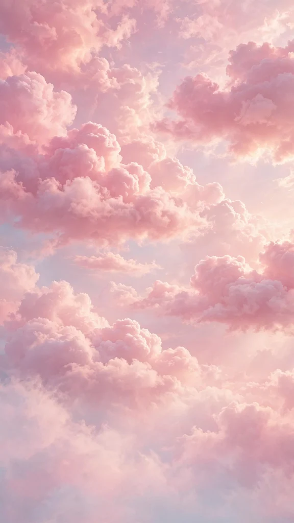 17 Wallpaper Aesthetic iPhone Homescreen Ideas 5 soft pink clouds pastel wallpaper