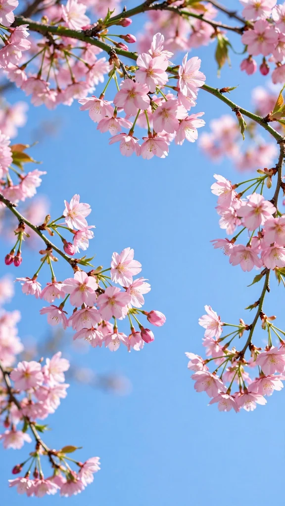 Flower Wallpaper: 17 Beautiful Floral Designs 10 cherry blossoms blue sky flower wallpaper
