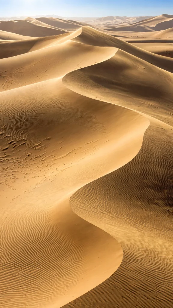 Wallpapers HD: 17 Stunning High Definition Picks 11 Golden desert dunes in bright sunlight wallpapers hd