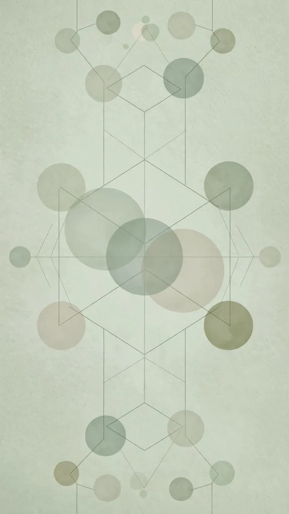 17 Wallpaper Aesthetic Home Screen Ideas for 2026 10 Sage green geometric wallpaper aesthetic home screen with soft circles