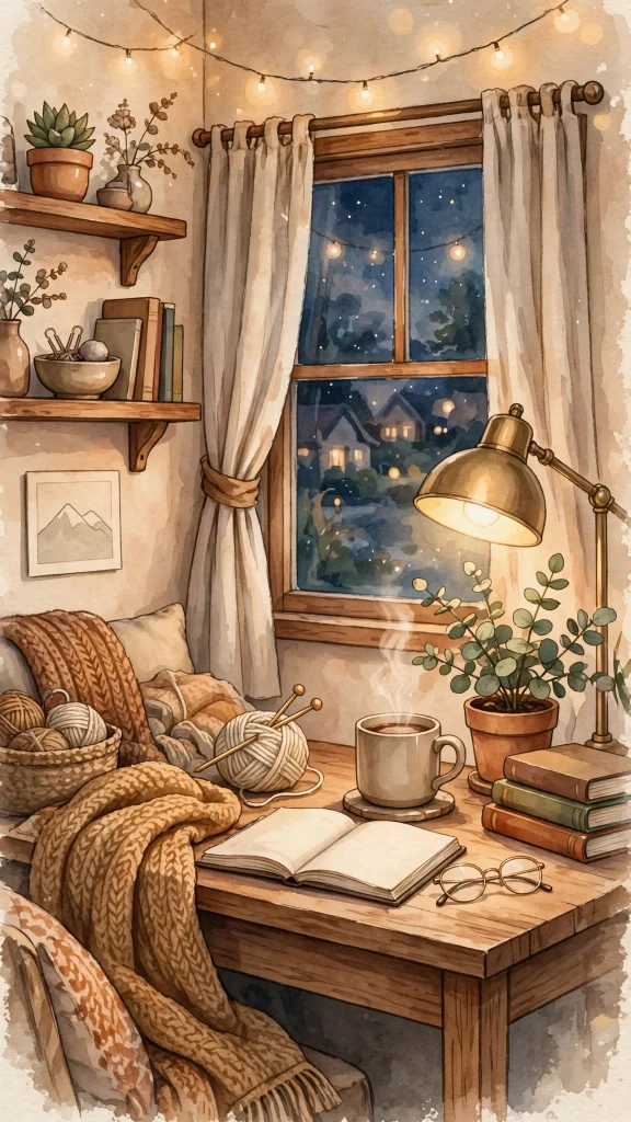 17 Best Wallpaper Backgrounds for Laptop Screens 15 Cozy warm workspace wallpaper backgrounds for laptop with an illustrated scene