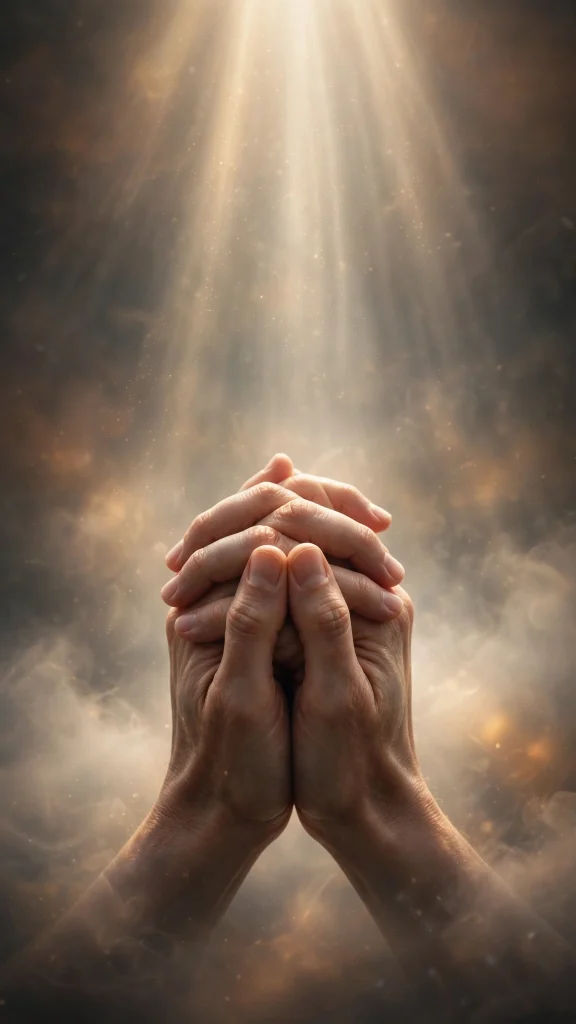 17 Beautiful wallpapers jesus for Your Phone 10 Praying hands with soft holy light rays shining down