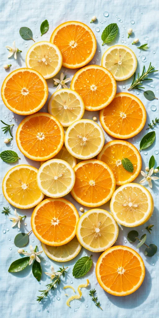 17 Best Wallpapers Summer to Try Right Now 6 citrus fruit flat lay summer wallpaper