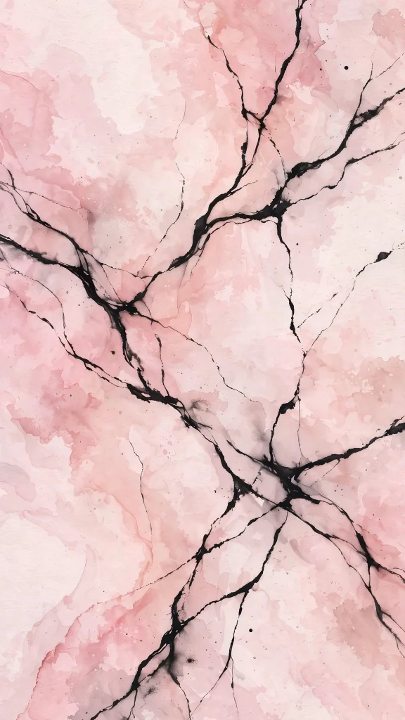 17 Stunning wallpaper pink and black Ideas for Your Phone 17 Pink watercolor marble with black veins wallpaper