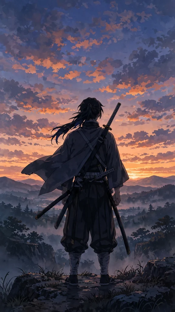 anime swordsman three swords dusk one piece wallpaper