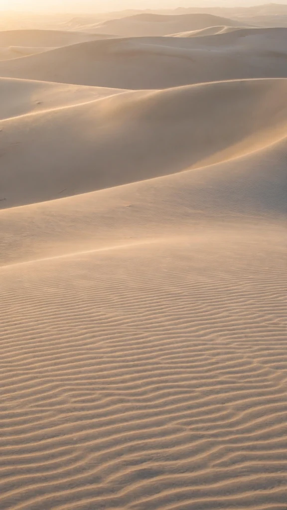 17 Wallpaper Aesthetic Home Screen Ideas for 2026 7 Calm sand dunes wallpaper aesthetic home screen in morning light