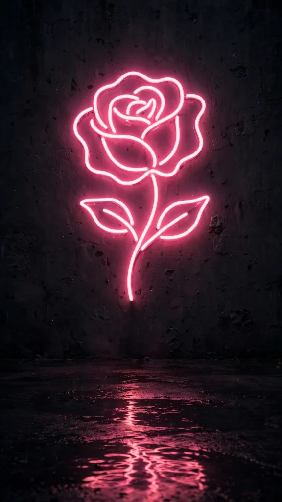 17 Cute Wallpaper Pink Estetik Ideas for Phone 6 Pink neon sign glow on dark wall