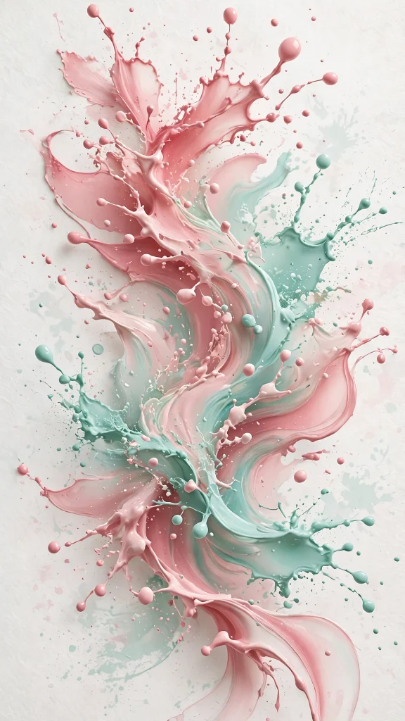 17 Fresh wallpaper pink and green for Your Phone 7 strawberry pink and mint green abstract splash