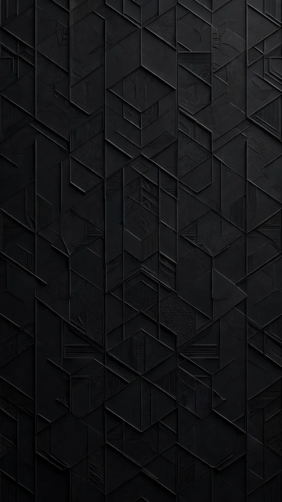 Black geometric pattern wallpaper background