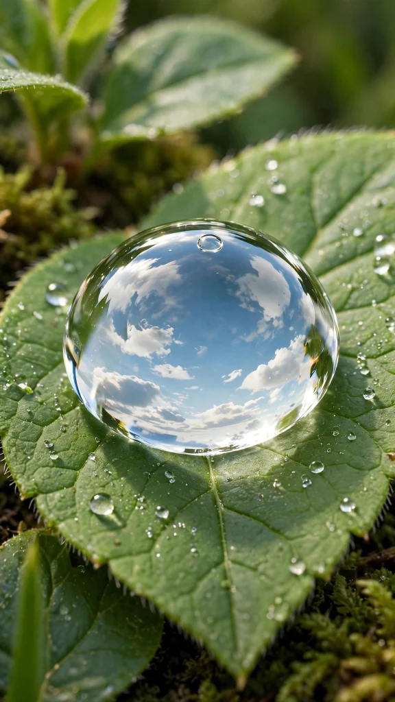 Wallpapers HD: 17 Stunning High Definition Picks 13 Water droplet macro on green leaf wallpapers hd