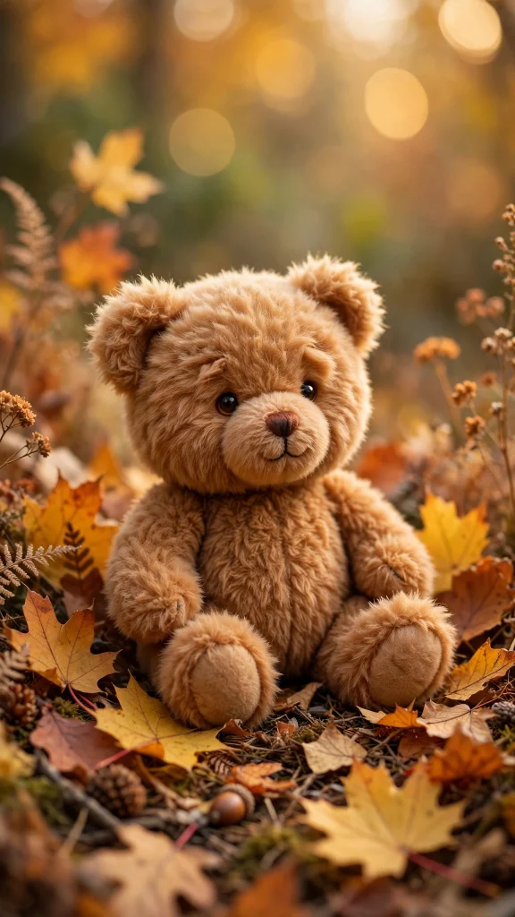 17 Cozy Wallpaper iPhone Brown Designs You'll Love 7 Cute teddy bear in caramel brown fur wallpaper iphone brown
