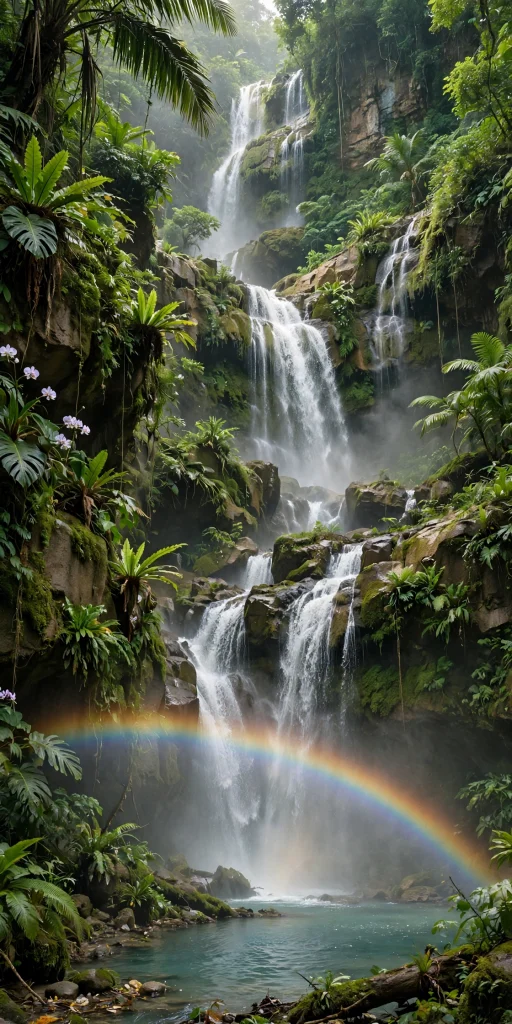 17 Best Wallpaper Backgrounds 4K for Your Screen 10 Waterfall cascading through rainbow mist