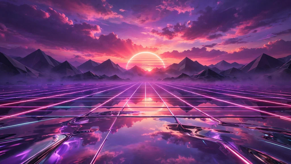 17 wallpaper aesthetic for laptop ideas to try 15 vaporwave grid neon laptop wallpaper