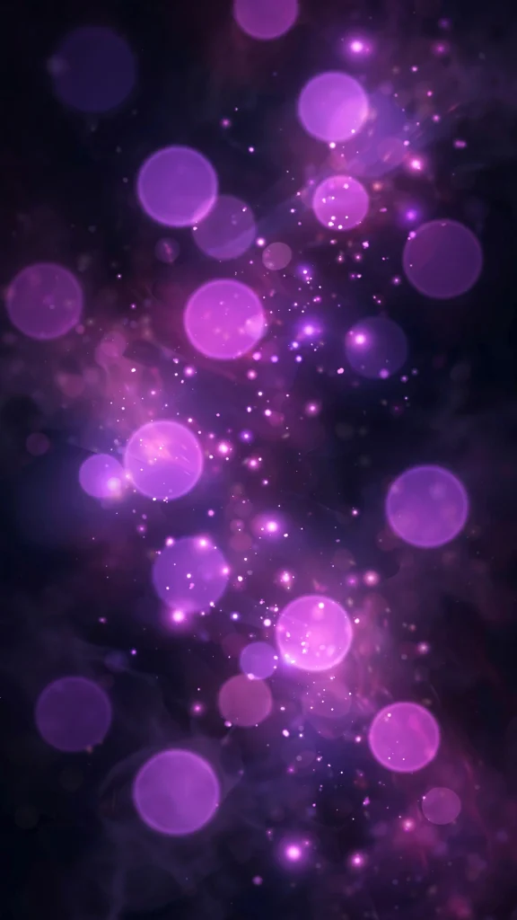 17 Free wallpapers for ios 26 to Download Now 8 Bokeh light circles in purple and magenta