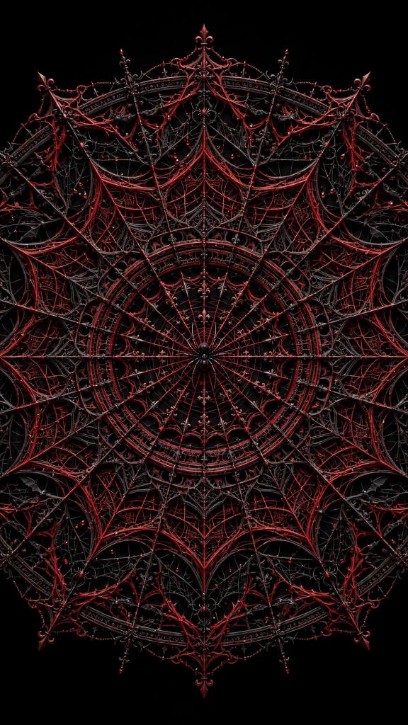 17 Wallpaper Aesthetic Spiderman Designs You'll Love 2 red and black spider web mandala wallpaper aesthetic spiderman art