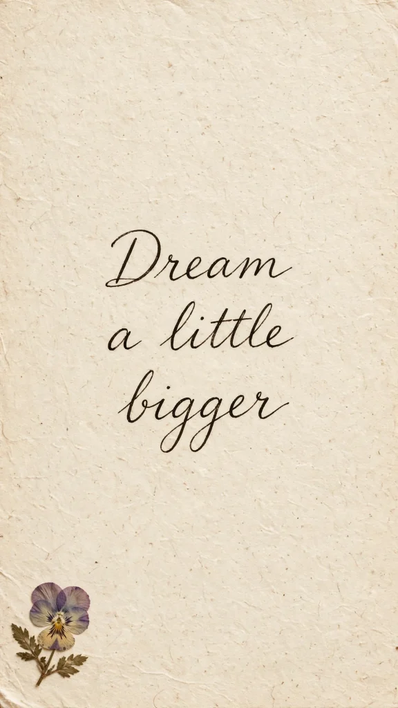 handwritten paper quote wallpaper backgrounds quotes dream a little bigger