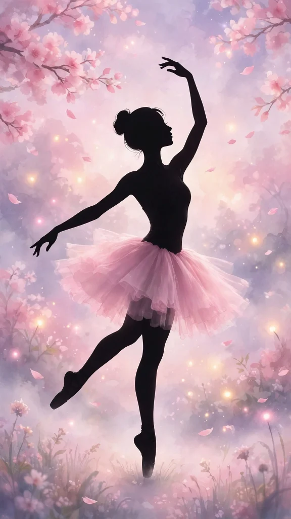 ballerina pink tutu dreamy coquette wallpaper