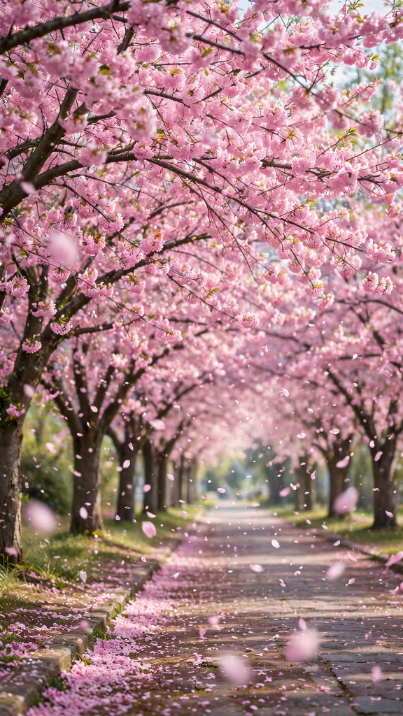 Wallpapers HD: 17 Stunning High Definition Picks 7 Cherry blossom avenue in full pink bloom wallpapers hd